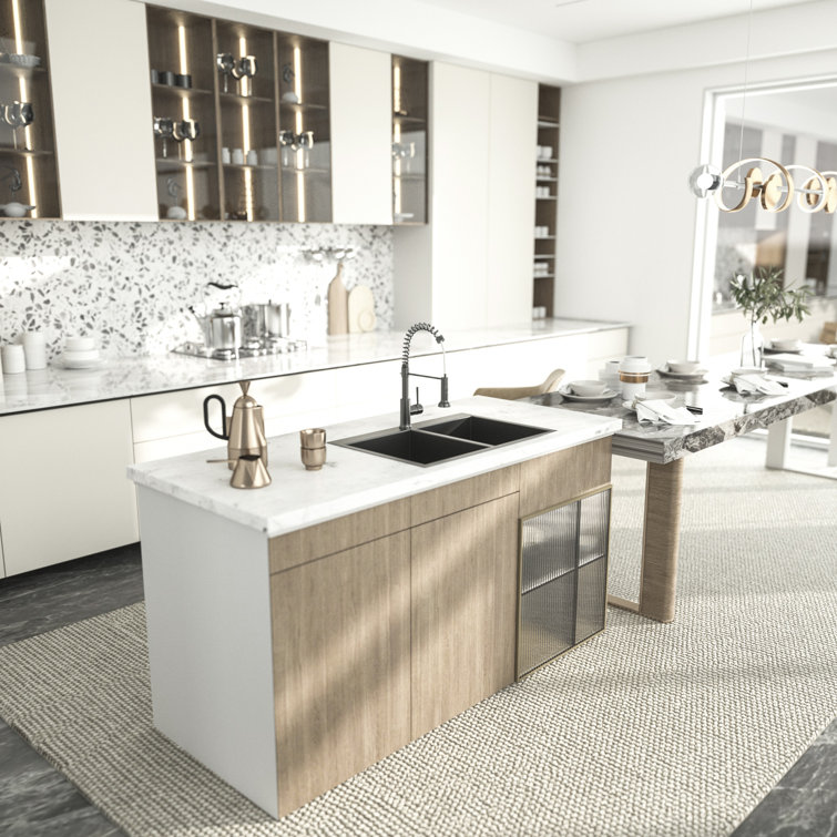 Logmey 33" L x 22" W DropIn Kitchen Double Bowl 50/50 Sink 16 Gauge